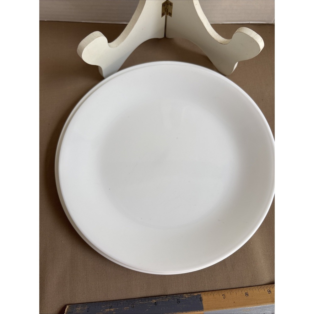 Set of 4 CORELLE Winter Frost White 2 Dinner Plates 10.75" & 2 Luncheon 10.25" - Picture 6 of 6